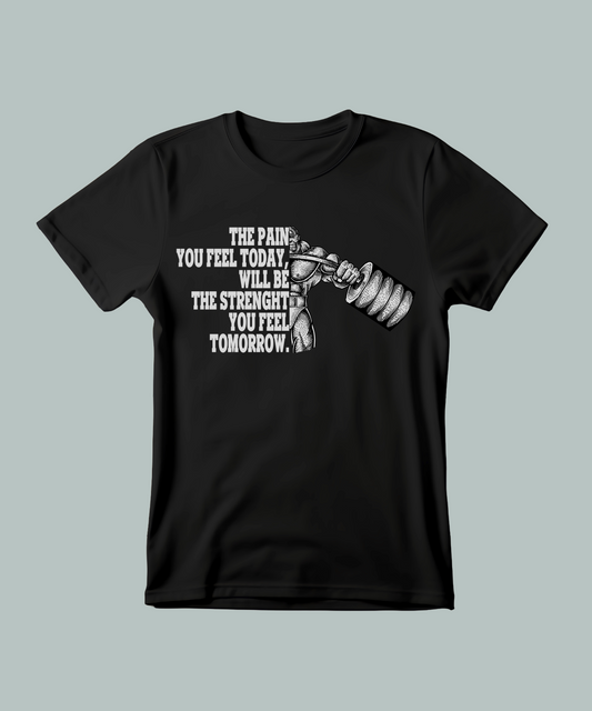 Pain to Power: Fitness Motivation Half Sleeve T-Shirt