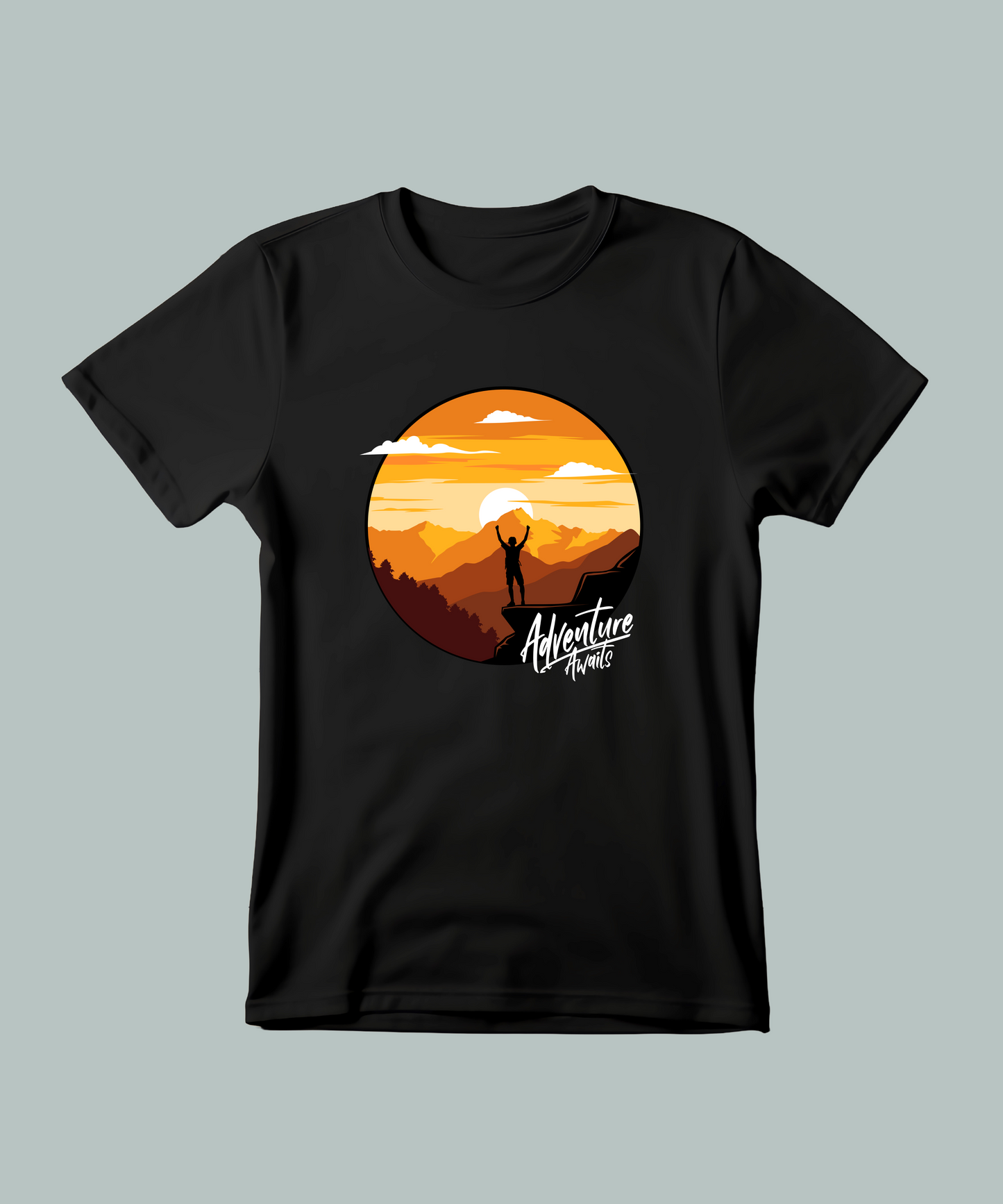 Adventure Awaits Classic Half Sleeve T-Shirt